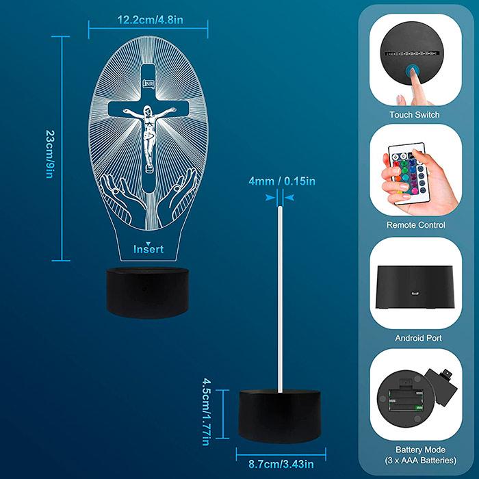 3DCross, a decoration with a religious motif - Jesus - Image 2