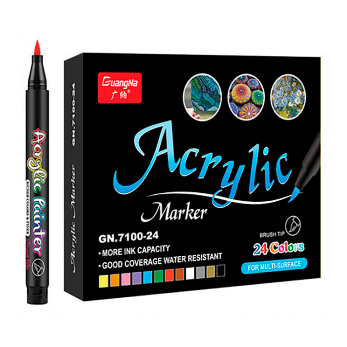 AcrylicMarkers, acrylic markers (24 pcs)