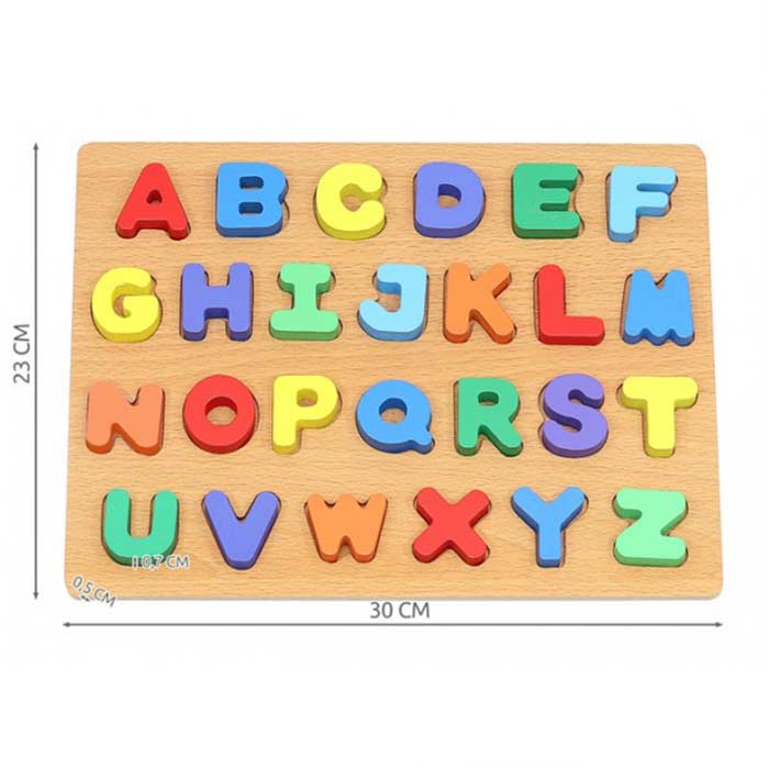 AlphabetPuzzle, wooden letter puzzle