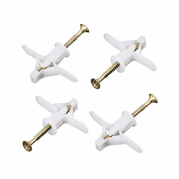 AnchorStar, 100-piece set of plastic anchor inserts with screws for cavity walls