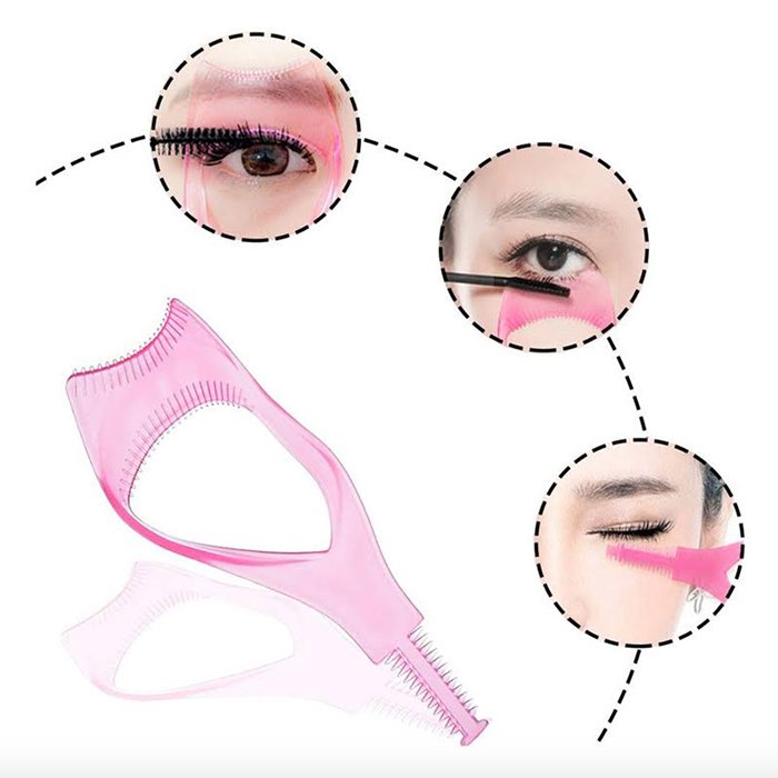 Precise and easy mascara application without smudges around the eyes!