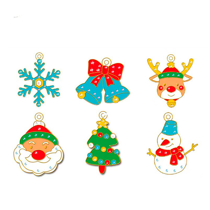 This rich pendant set contains 6 designs, 6 different colours, 6 pendant chains, 1 tweezers, 1 pack of diamonds, 1 pack of coloured beads and 1 longer string!