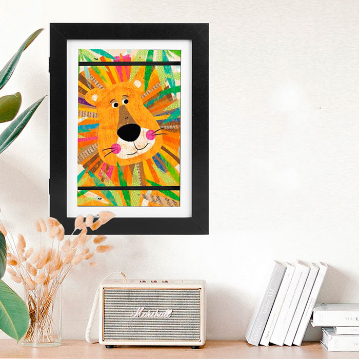 A picture frame is a great idea for storing and displaying children's products or photos!