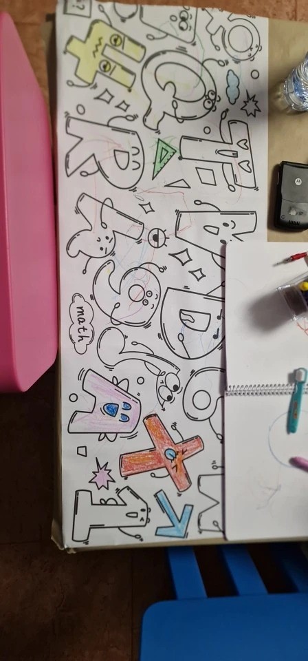 ArtRoll, colouring book on a roll