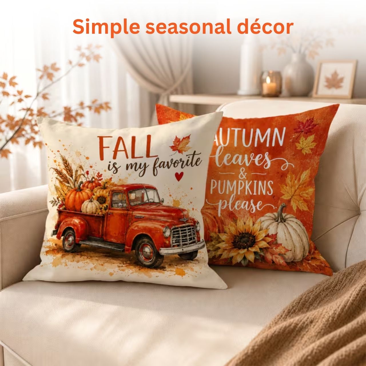 Autumn-themed cushion cover, AutumnPillows - Image 4