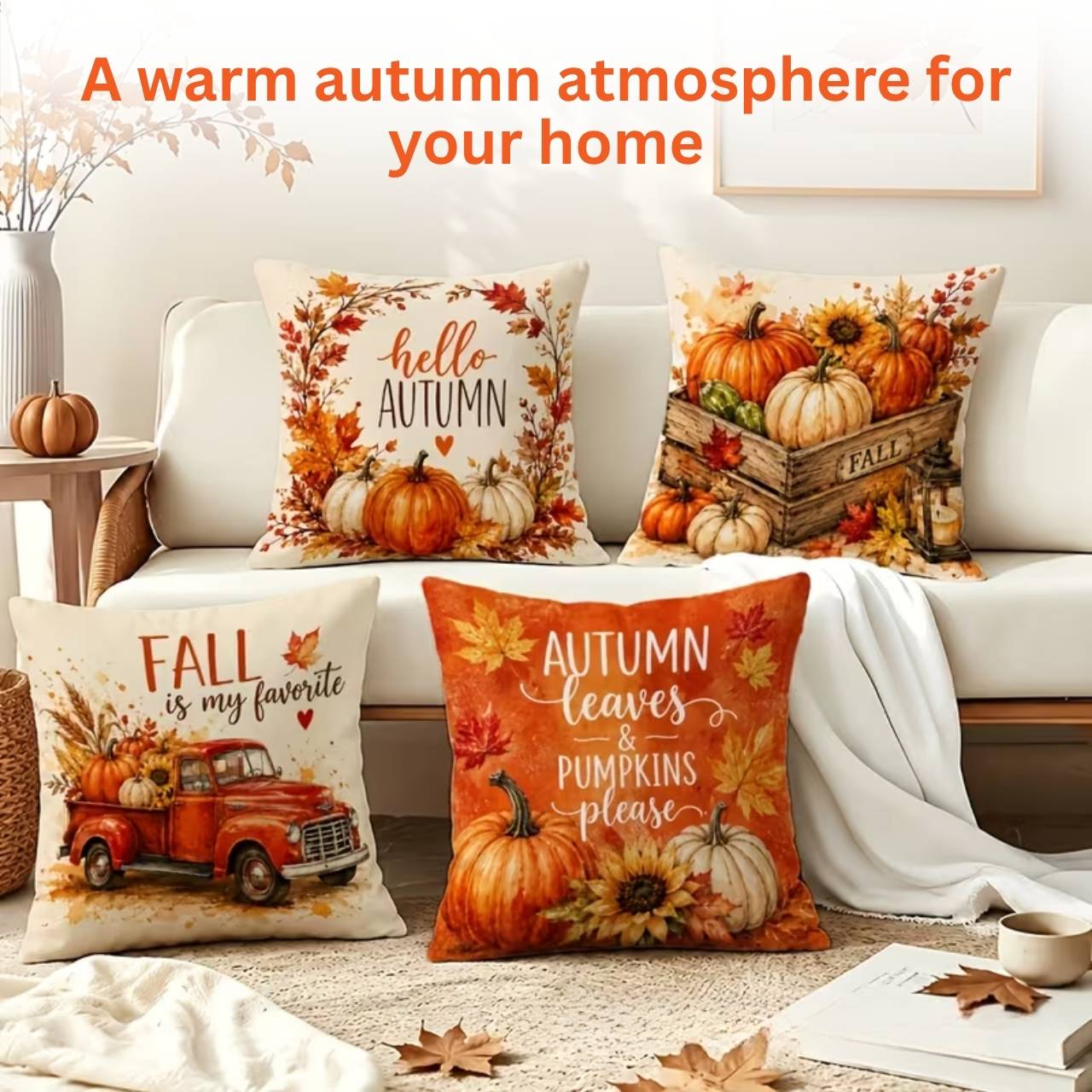 Autumn-themed cushion cover, AutumnPillows - Image 5