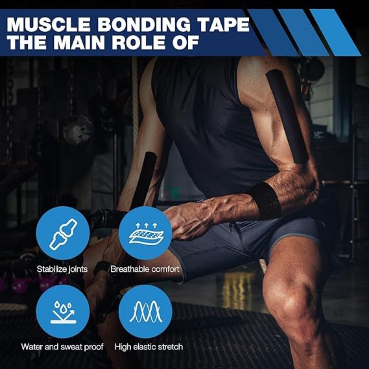 Bandages, kinesiology tapes for shoulders, neck, elbows, back and other muscles - Image 7