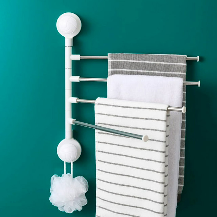 The holder includes 4 handles that allow 180-degree rotation for optimal drying and organisation!
