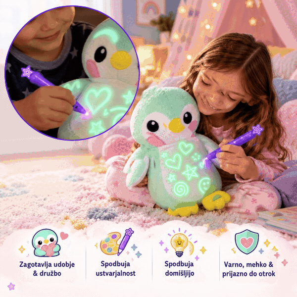 Glow-in-the-dark plush penguin, BestFriend - Image 1