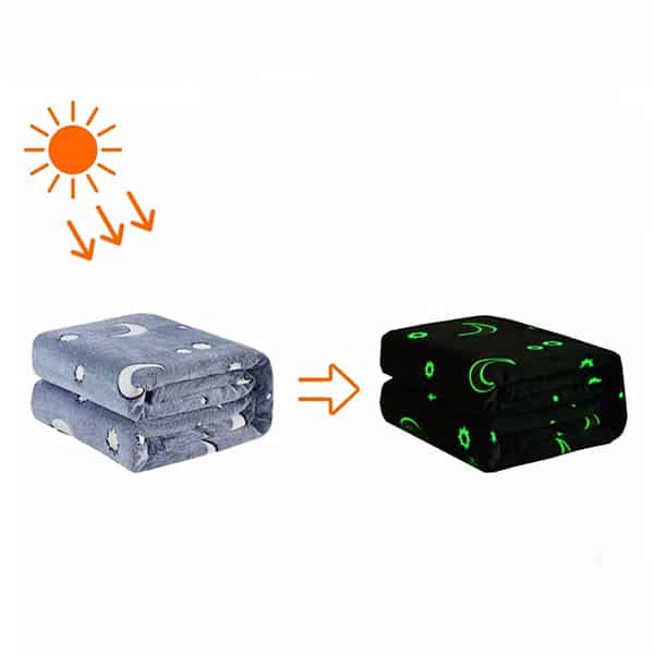 The baby blanket is extremely soft, warm and glows in the dark!