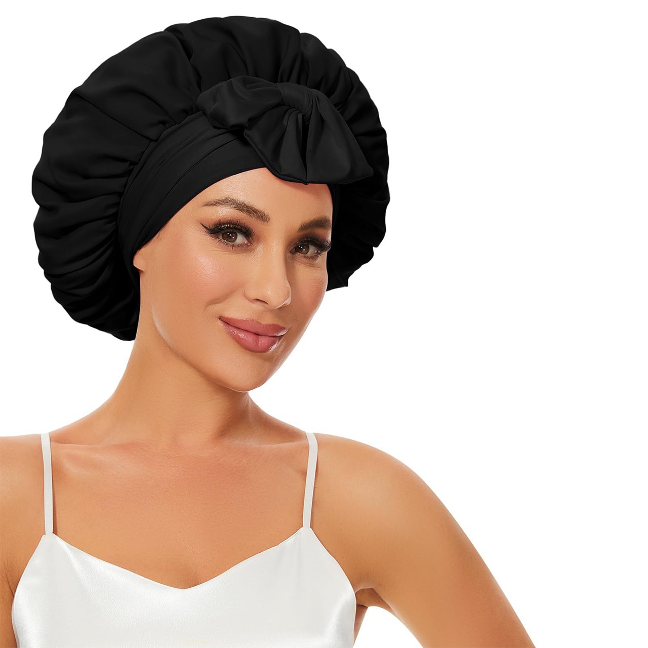 Bonnet, satin hair sleeping cap
