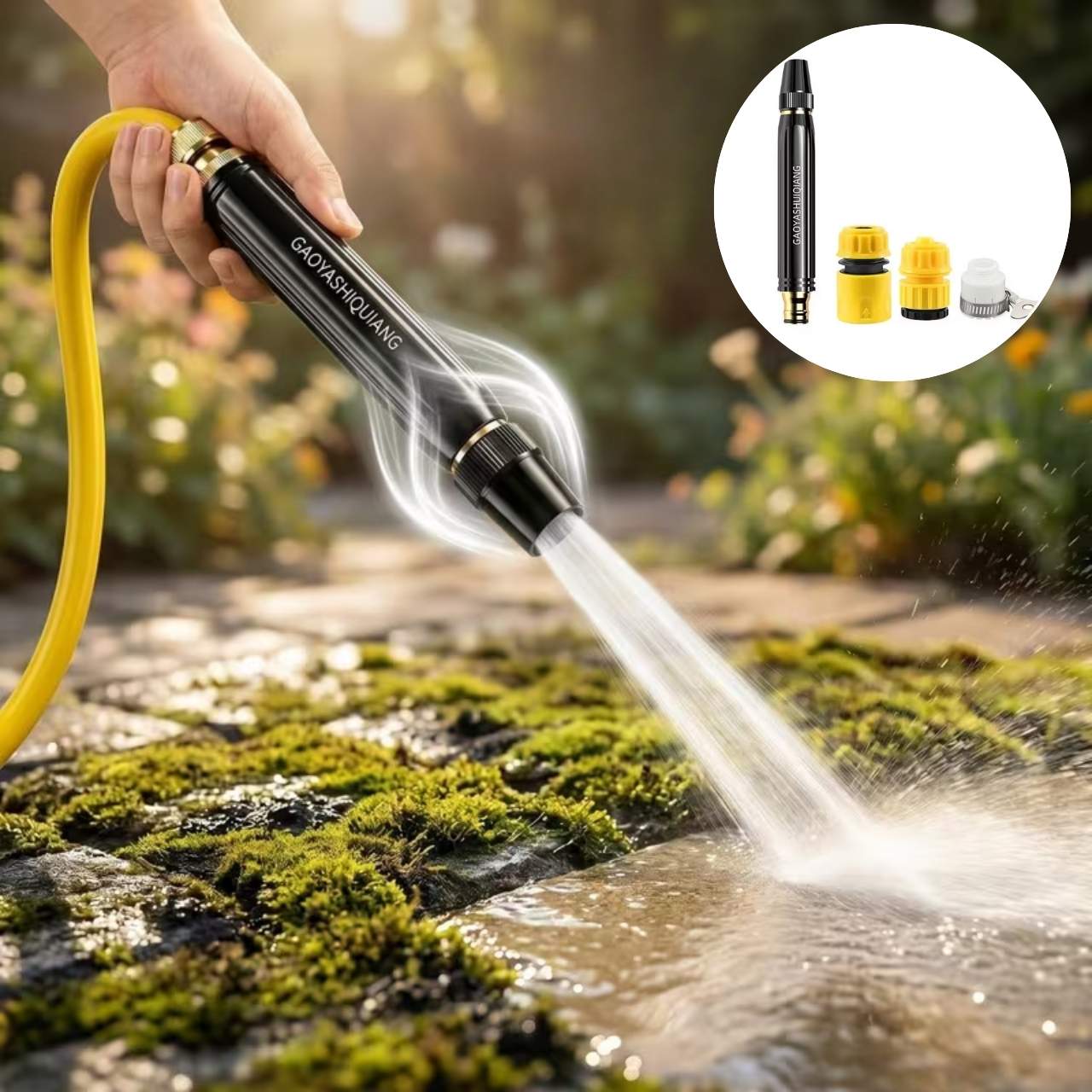 Increases water flow power