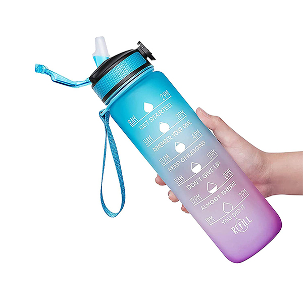 BottleBundle, Motivational Water Bottle + 5-Piece Set of Exercise Elastics - Image 7