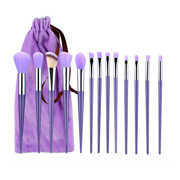 BrushSet, 13-piece make-up brush set with carrying case