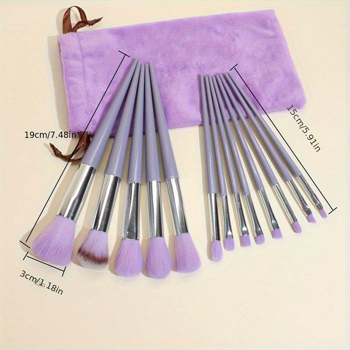BrushSet, 13-piece make-up brush set with carrying case - Image 2