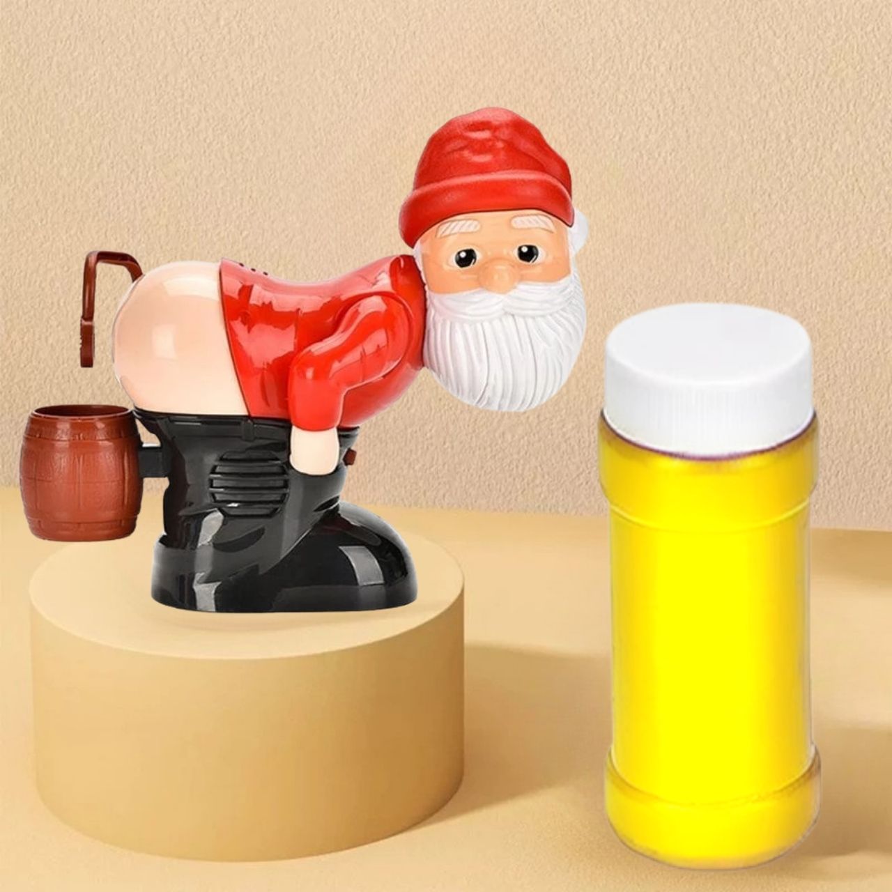 Bubbles, soap bubble liquid for BlowSanta toy