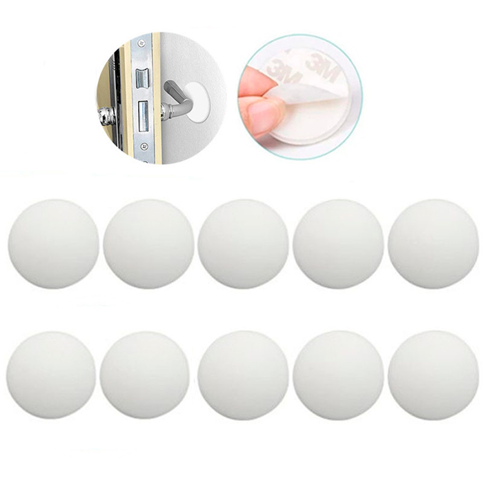 BumperStop, silicone self-adhesive wall protector (10 pcs)