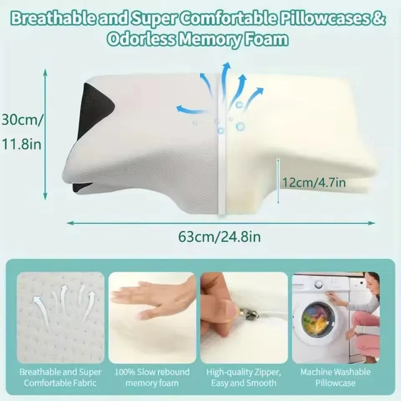 ButterflyPillow, ergonomic memory foam pillow