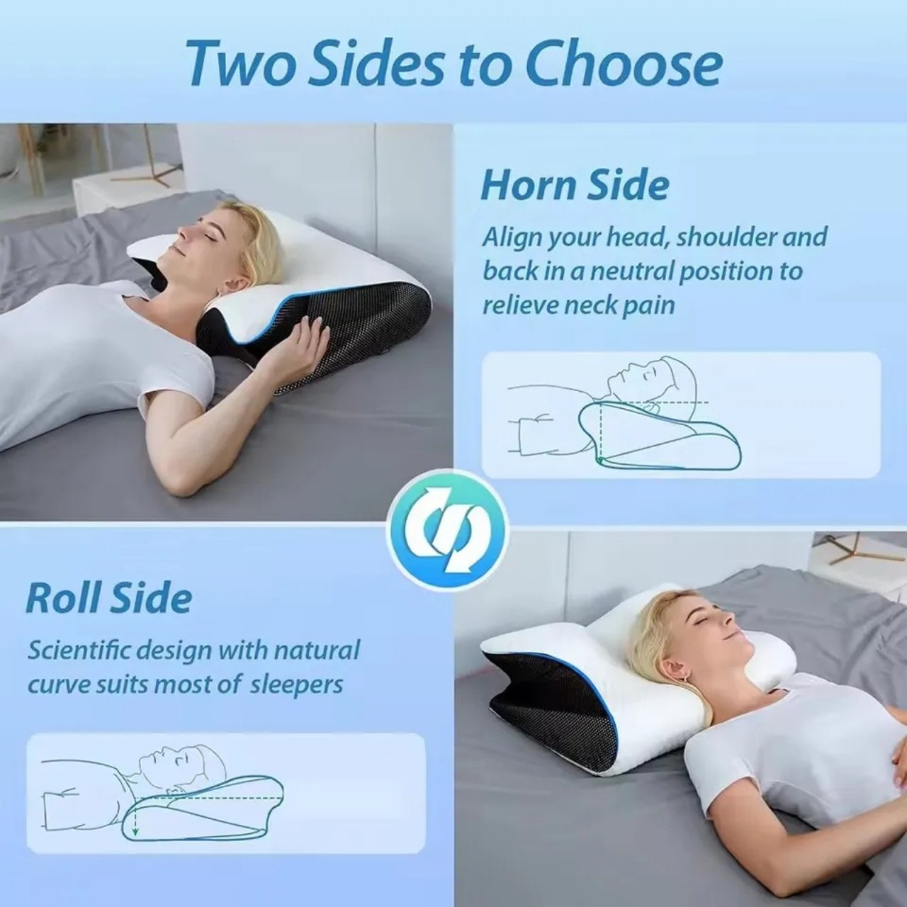 ButterflyPillow, ergonomic memory foam pillow - Image 5