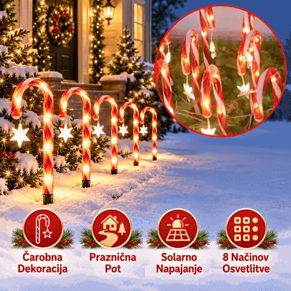 LED Christmas Candy Canes, CaneLights - video