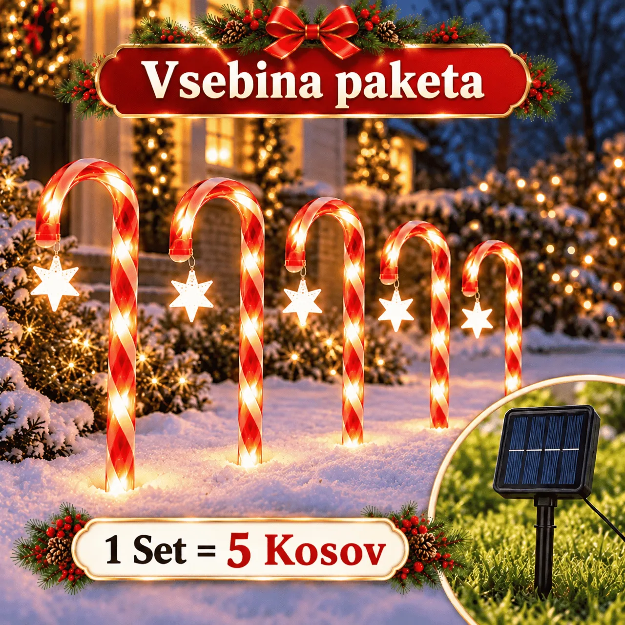 LED Christmas Candy Canes, CaneLights - Image 2