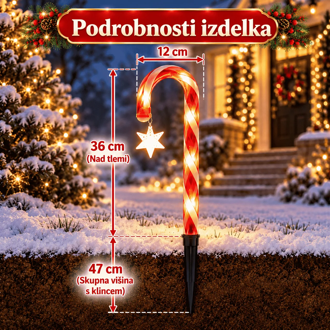 LED Christmas Candy Canes, CaneLights - Image 3