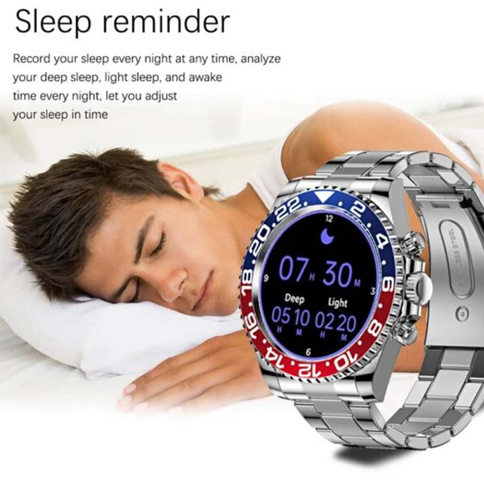 A smartwatch analyses the depth of your sleep