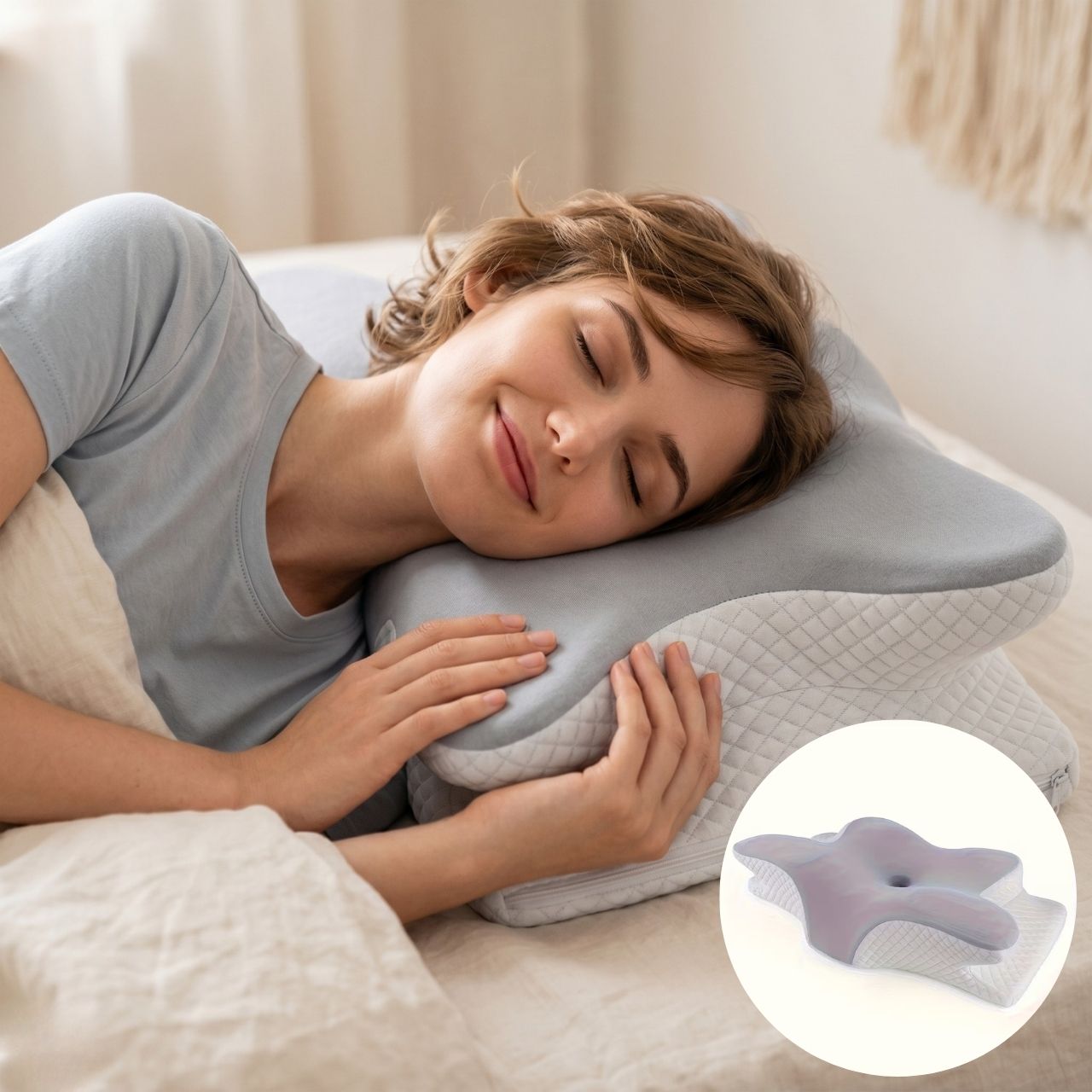 Ergonomic pillow with memory foam, CervicalPillow - Image 5