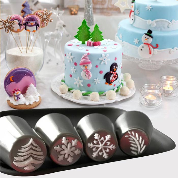 15 different festive designs for decorating cakes, cookies, cakes, cupcakes...