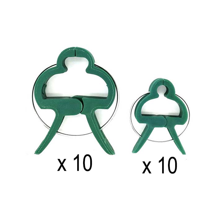 ClampsGarden, useful and durable clamps for a variety of plants outside and inside (20 pcs.)