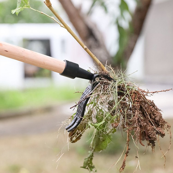 Accurately and firmly grips the plant with a foot pedal operated with 1 foot!