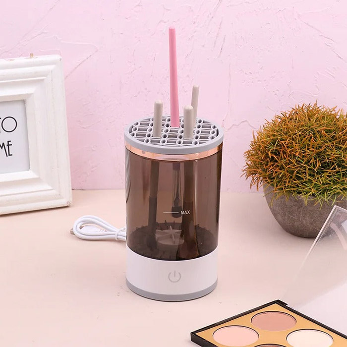 The device is also an organiser, as you can store your brushes in it!