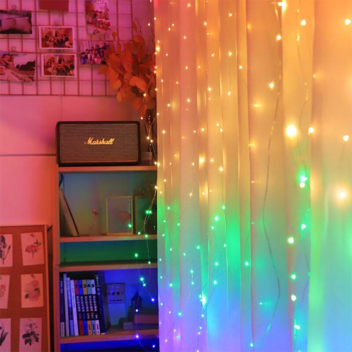 ColorfulCurtain, a light curtain with 300 coloured LED lights - Image 5