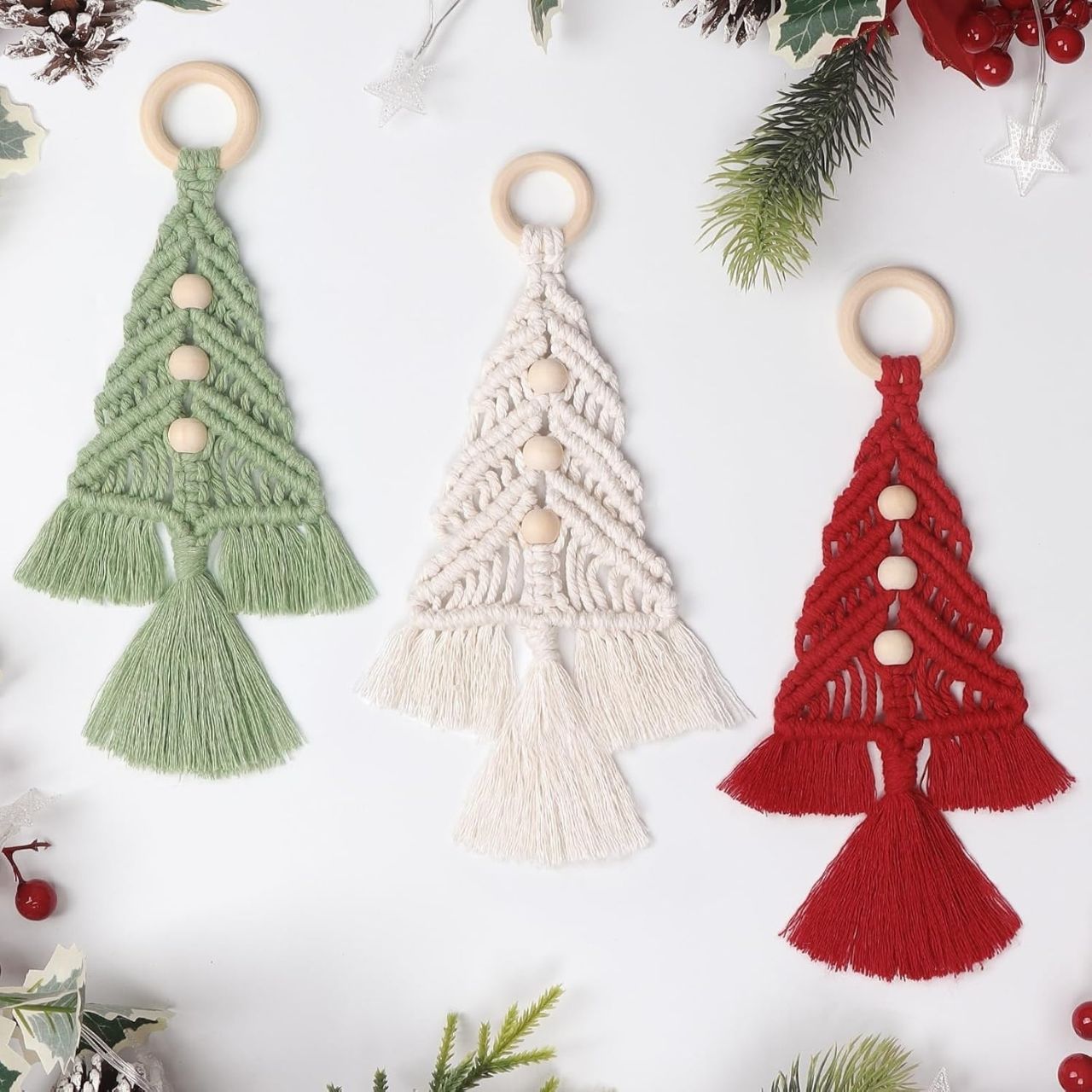 CraftKit, Christmas macrame ornament kit - Image 7