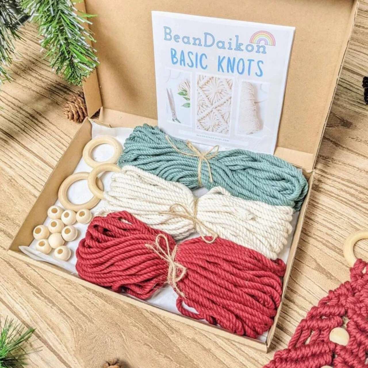 CraftKit, Christmas macrame ornament kit - Image 8
