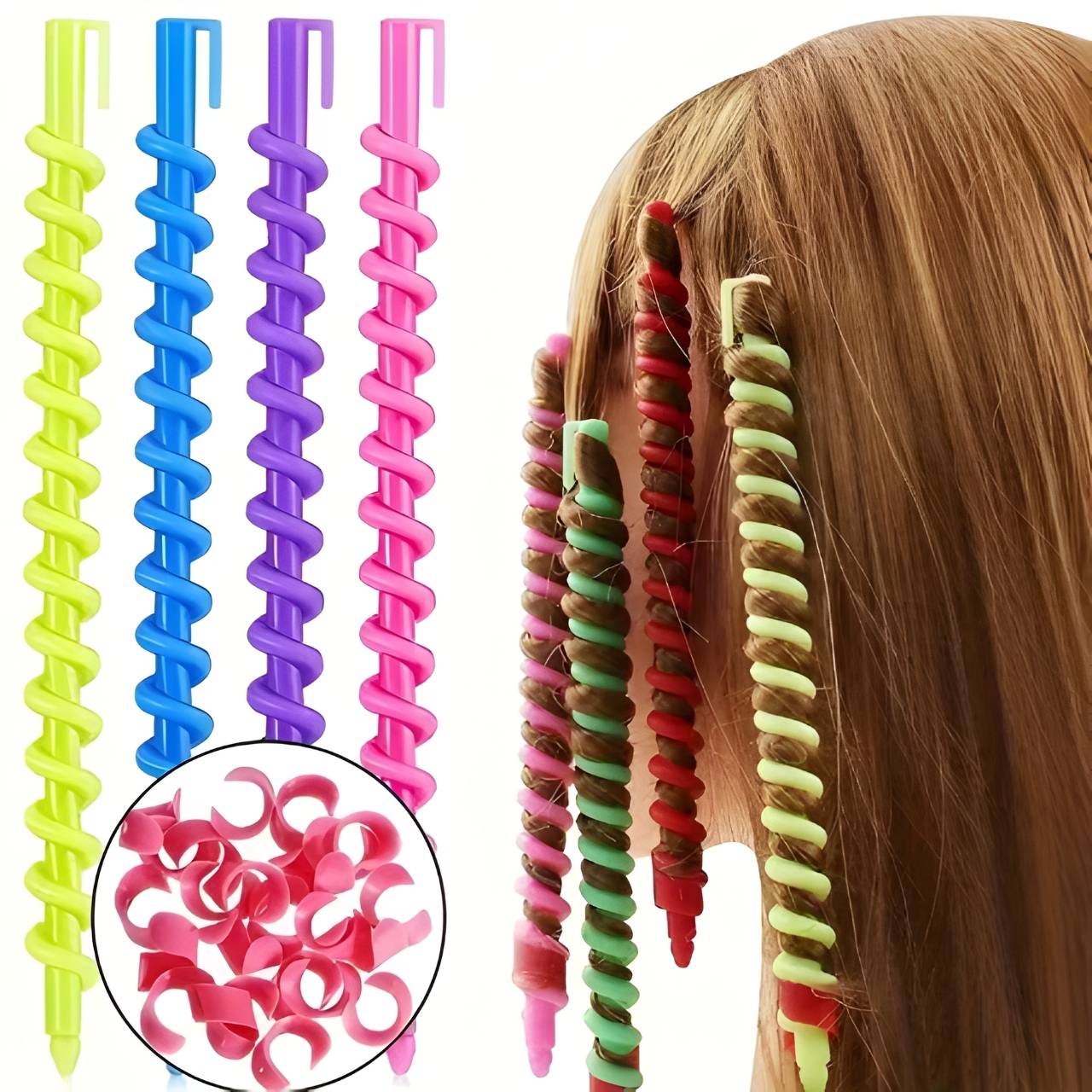 Curlsy, spiral curlers for perfect curls