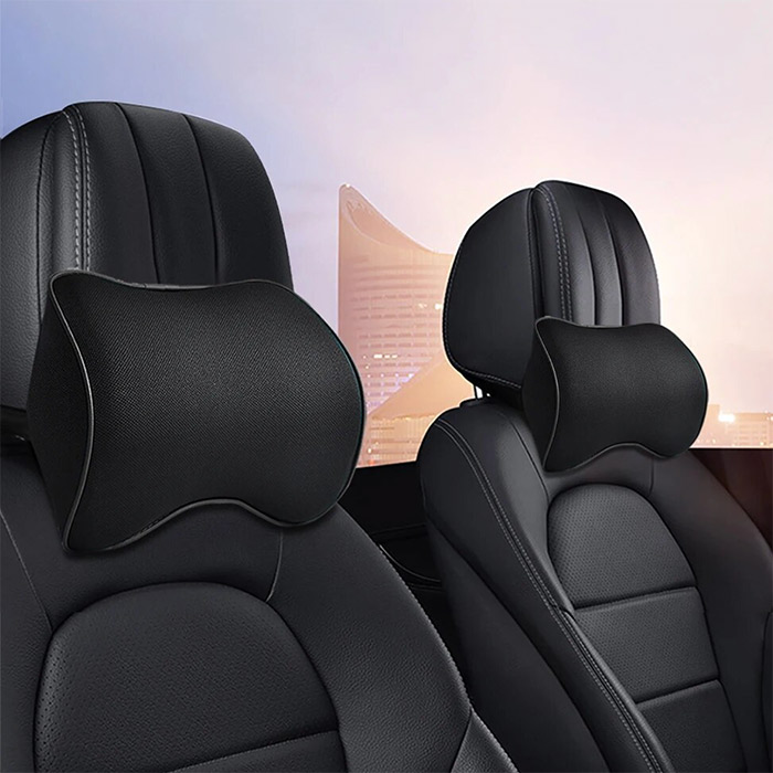 A car pillow provides excellent support for your neck and spine while driving!