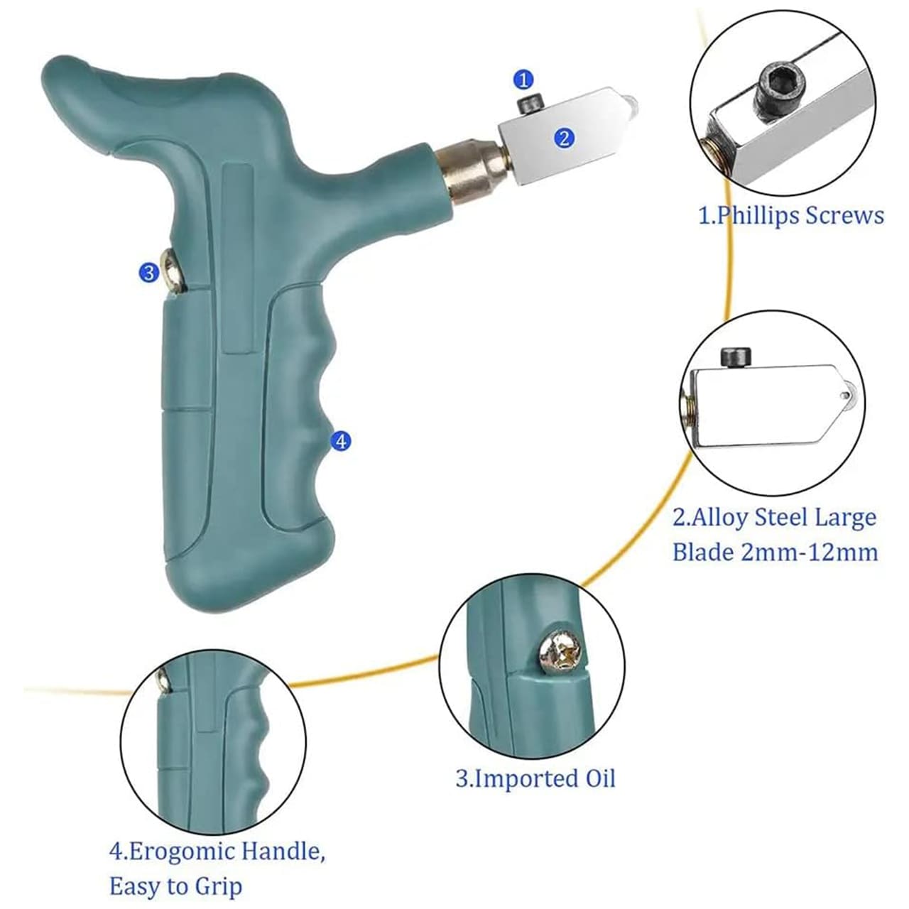 CutGlass, ceramic and glass cutter