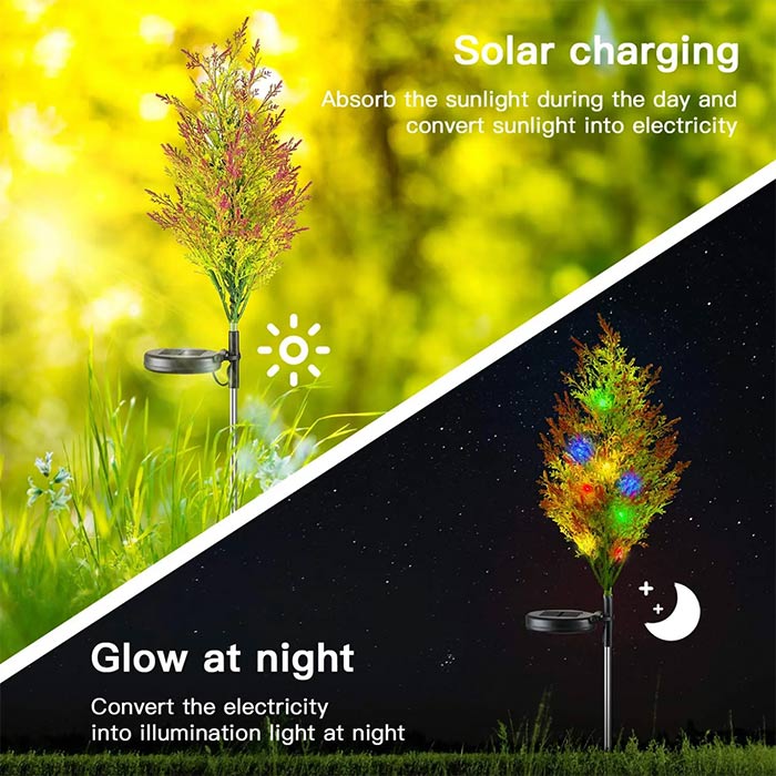 Cypress, a solar lamp in the shape of a cypress tree - Image 9