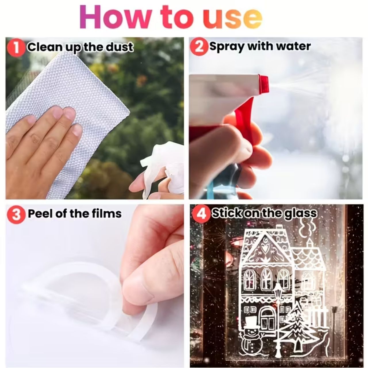 DecalsSnow, window stickers with winter motif (4 pcs.) - Image 2