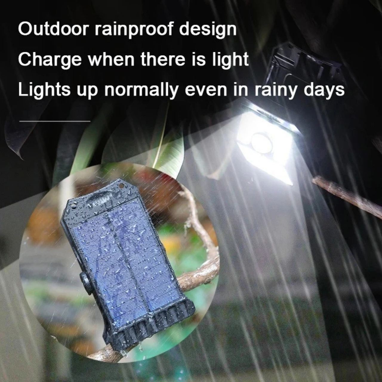 DeckClip, Solar Garden Light with Clip and Motion Sensor