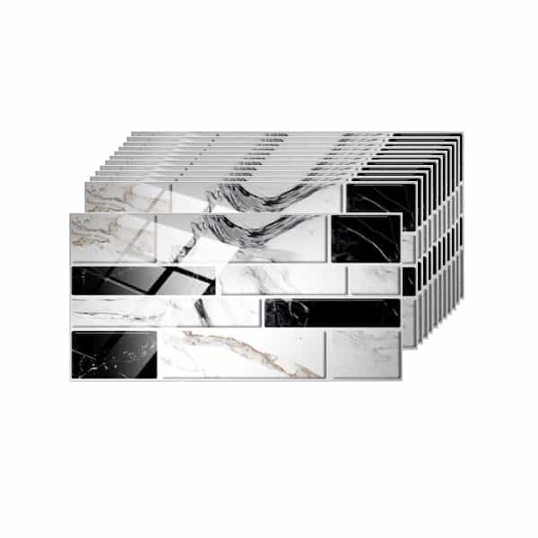 DecorWallpaper, three-dimensional wall stickers in imitation tile (12 pcs.)