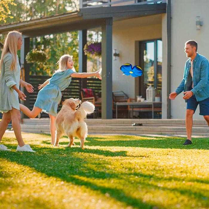 The dog toy is made of a soft material that ensures long-lasting use.