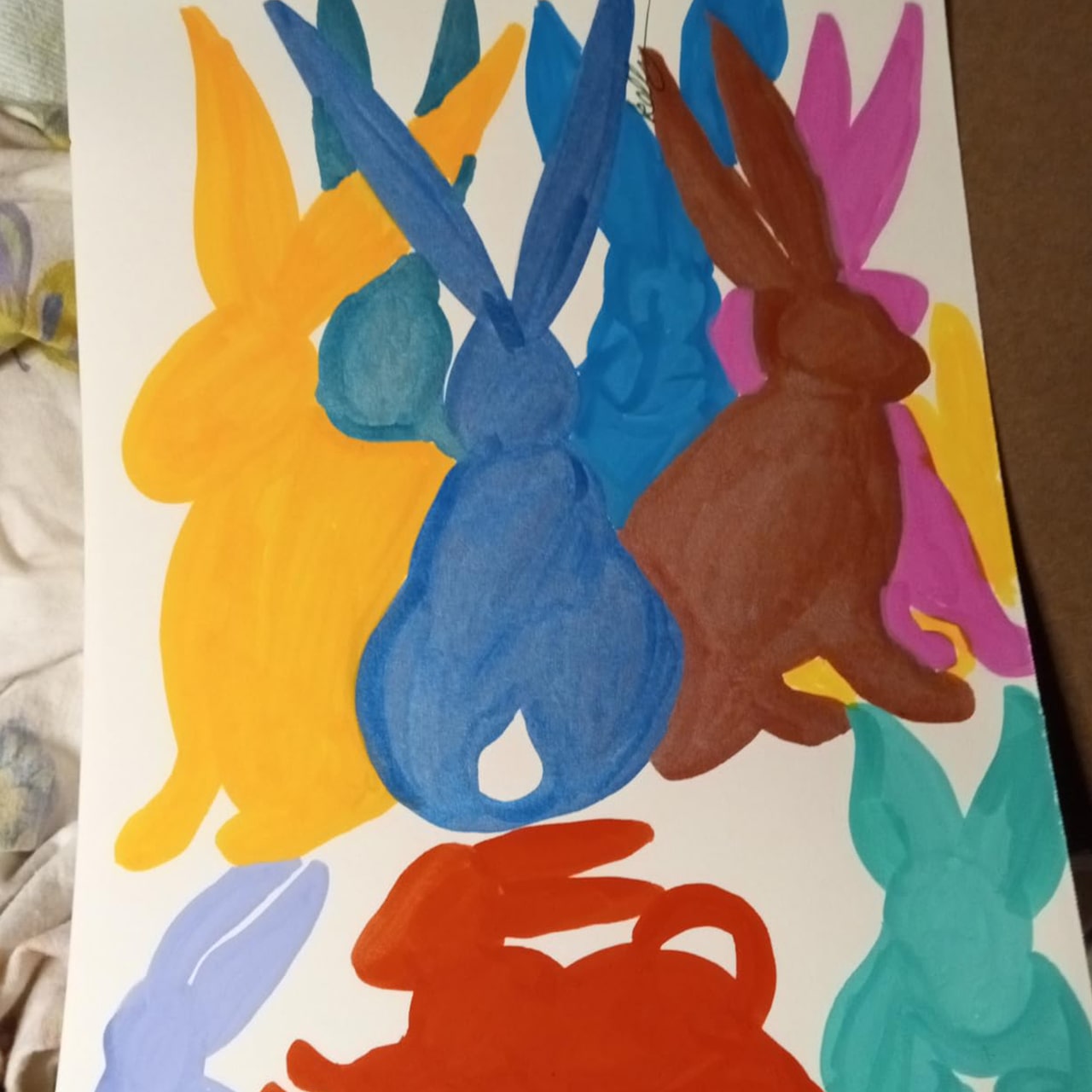 DiyAcrylic, creative set with acrylic markers, pebbles and wood
