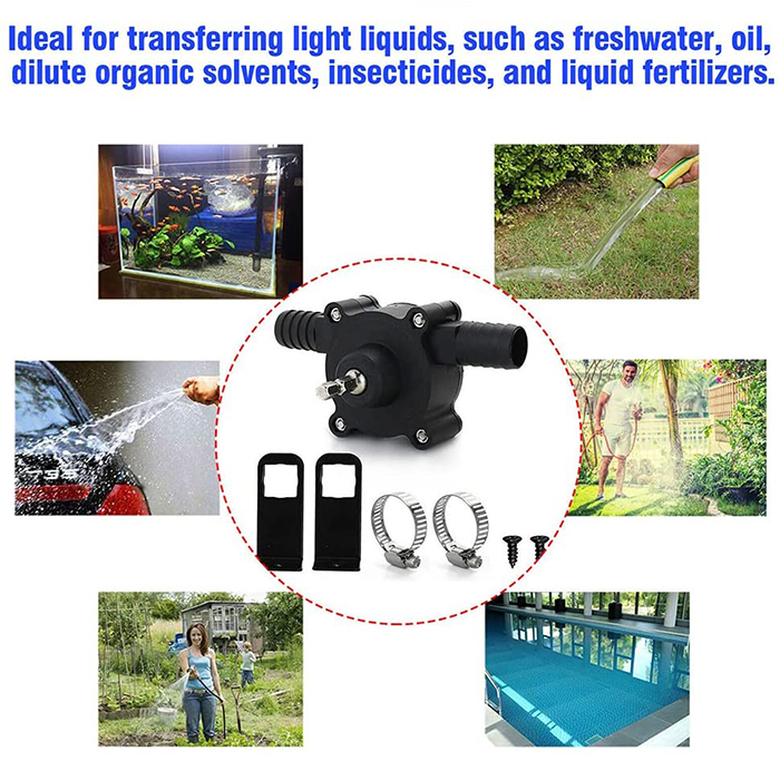 Exceptional pumping speed: 20-30L of water per minute.