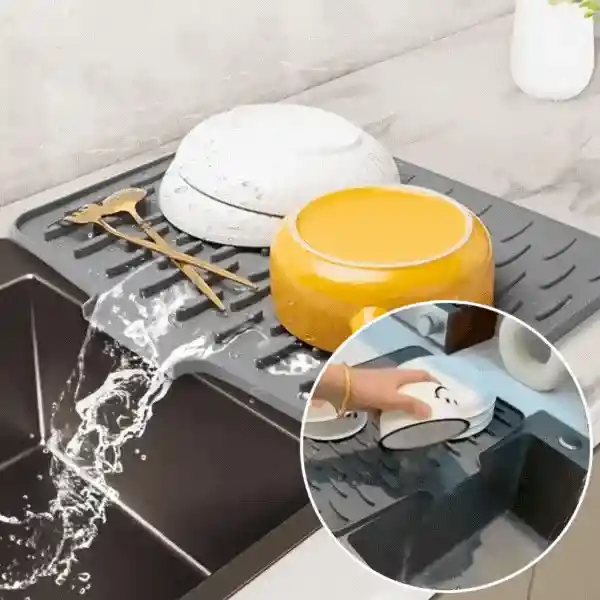 DripDrain, multi-purpose silicone mat