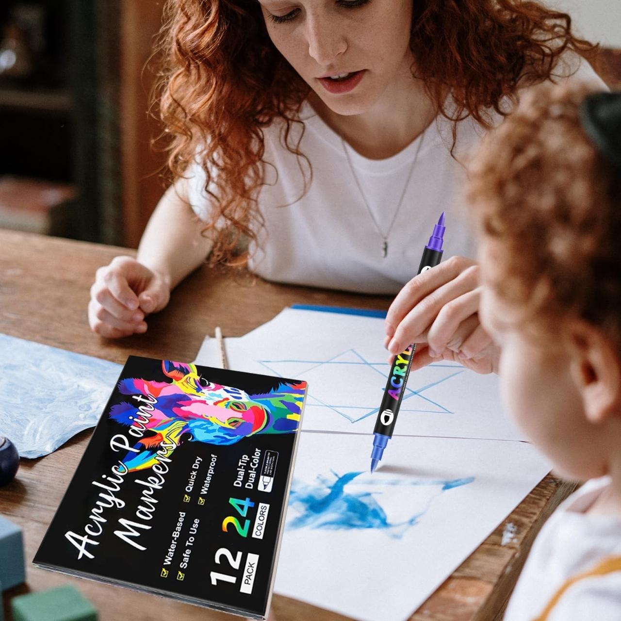 DuoMarkers, double-tipped acrylic markers (12 markers/24 <br>colours) - Image 5