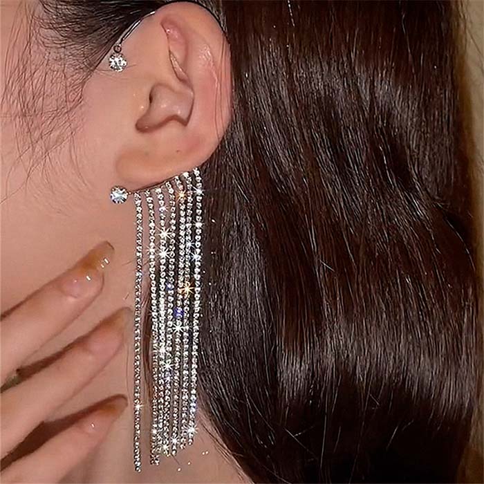 EarringCrystals, dangle earrings with crystals (1 piece) - Image 8