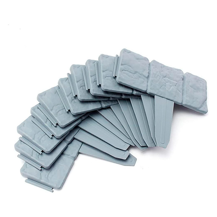 Edges, decorative border for garden and ornamental plants (10 pieces)