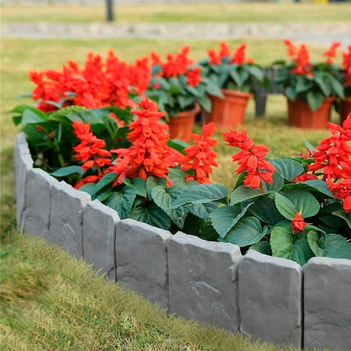 Edges, decorative border for garden and ornamental plants (10 pieces) - Image 3